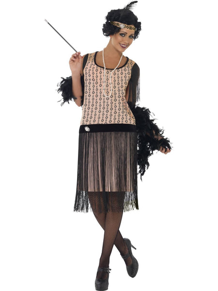 1920's Costume - Women Fancy Dress Party Gatsby Charleston Fringed Costume