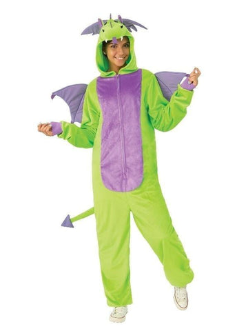 Green Dragon Furry Onesie Costume for Adults women