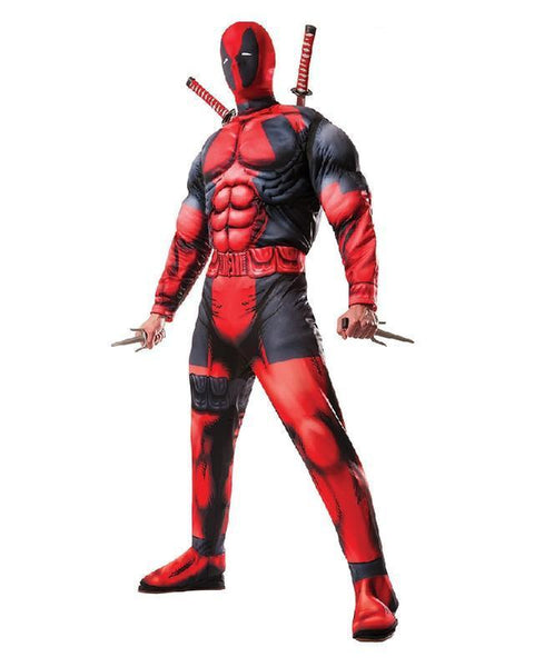 Deadpool Adult Deluxe Muscle Chest Costume For Sale