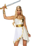 Grecian Goddess Hire Costume with sword