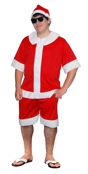 summer Santa costume with shorts