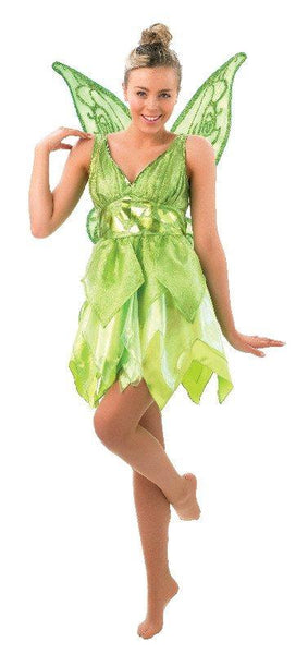 Costumes Women - Tinkerbell Disney Fairy Fancy Dress Ladies Peter Pan Costume With Wings