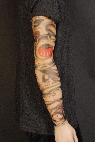 Snakes & Skulls Tattoo Sleeve - Realistic Design for Adults