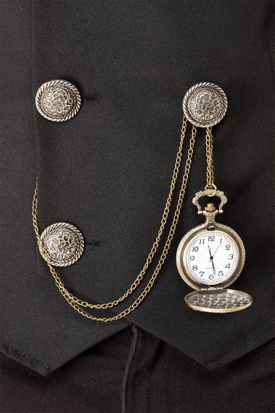 1920s style pocket fob watch open 