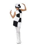 60's costumes - 60's Party Girl Costume Black & White
