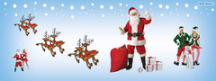 Festive Christmas costumes and accessories collection – Santa suits, elf outfits and holiday party dress-up idea
