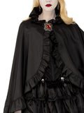 Black Gothic Cape Vampire Halloween Women's