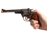 18cm toy die cast revolver brown