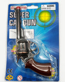 Brown die cast cap gun revolver 18cm