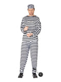 Convict Costume Black & White - Disguises Costumes 