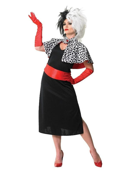 women's costumes - Cruella De Vil Deluxe Costume for Adults