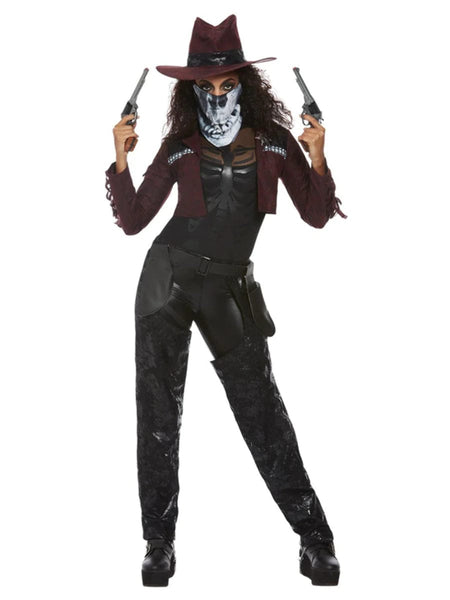 Dark Spirit Halloween Western Cowgirl Costume