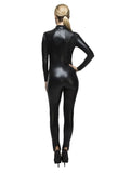 Black Catsuit Halloween Cat Miss Whiplash Adult Costume