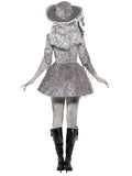 Ghost Ship Pirate Lady Halloween Costume Grey back