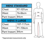 Ken Costume Exercise size chart