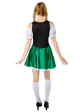 Oktoberfest women's costume with green skirt and black top