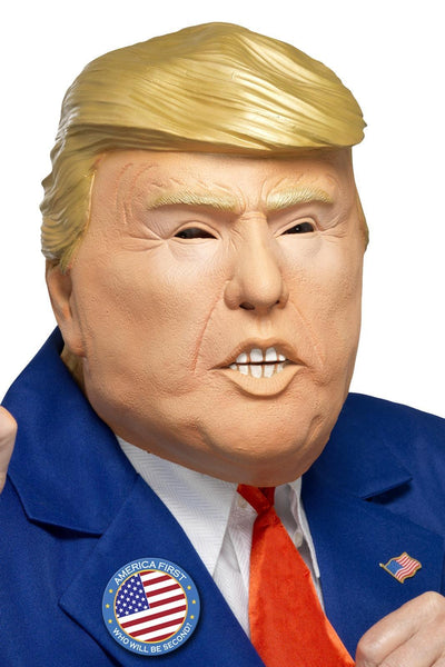 Full overhead latex mask of President Trump