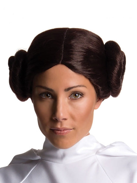 Princess Leia Dark Brown Adult Wig