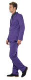 Side view of purple suit