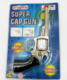 Toy revolver silver die cast cap gun