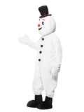 Snowman mascot costume side