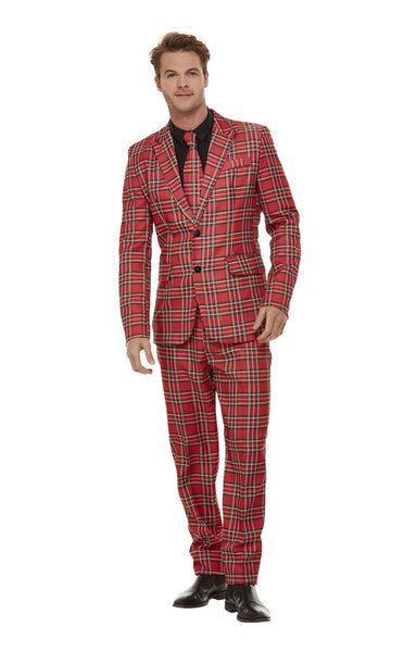 Red Tartan Suit for Men