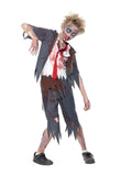 Zombie School Boy Halloween Costume front