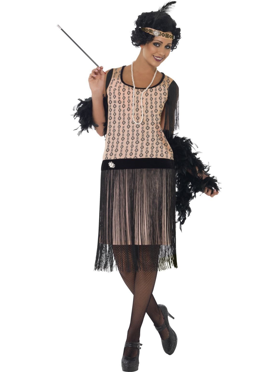Charleston Fringed Flapper Costume 1920's Gatsby Outfit – Disguises  Costumes Hire & Sales