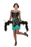 1920s Gatsby Peacock Flapper Costume dancing