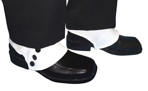 1920s White Gangster Shoe Spats
