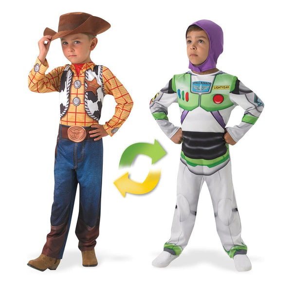 Toy Story Woody to Buzz Reversible Children's Deluxe Costume
