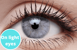 Carbon Grey Contact Lenses Light Eyes