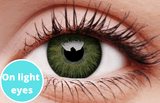 Glamour Green Contact Lenses Light Eyes
