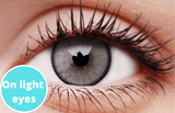 Glowing Grey Contact Lenses Light Eyes