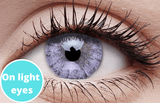 Creamy White Contact Lenses Light Eyes