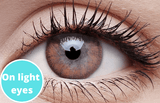 Foamy Beige Contact Lenses Light Eyes
