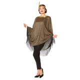 Art Deco style gold and black poncho