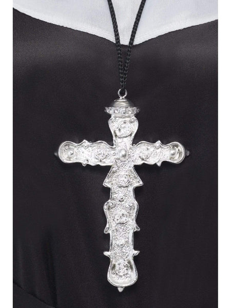 Ornate Silver Cross Pendant