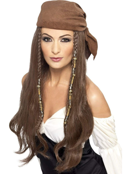 Pirate Brown Adult Accessory Wig
