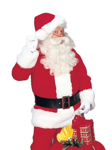 Santa Costumes - Santa Claus Suit Plush Adult Costume