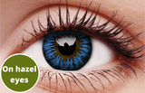 Cool Blue Contact Lenses Hazel Eyes