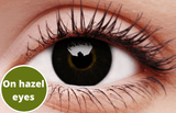 Dolly Black Contact Lenses Hazel eyes