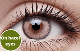 Sepia Brown Contact Lenses Hazel eyes