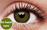 Glamour Green Contact Lenses Hazel Eyes