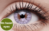Creamy White Contact Lenses Hazel Eyes