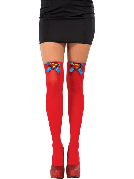 Supergirl Adult Thigh High Stockings