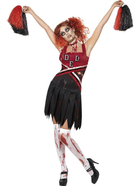 Zombie Halloween Cheerleader Costume