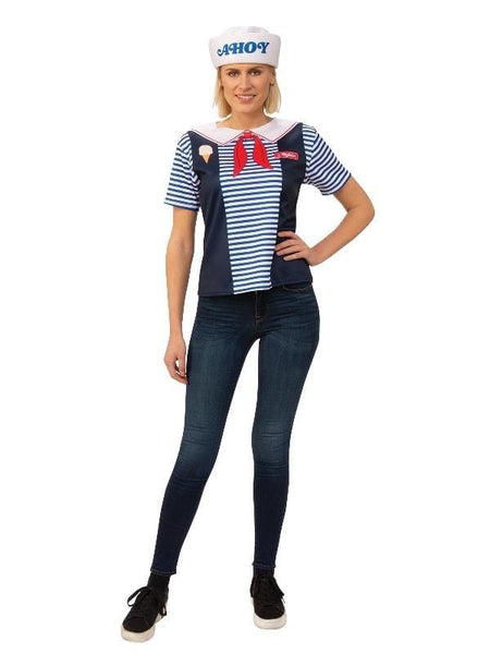 Stranger Things Scoops Ahoy Robin Adult Costume