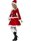 Miss Santa Adult Women's Costume with Muff side