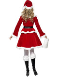Miss Santa Adult Women's Costume with Muff back